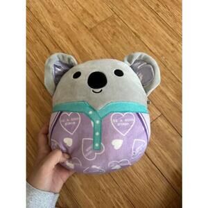 Unisex Squishmallows 8" (20cm) Grey and Purple Koala